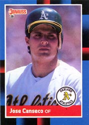 1988 Donruss Baseball Cards    302     Jose Canseco